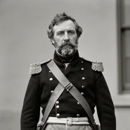 a photograph from 1 8 6 5 of conan o'brien as a union general