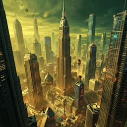epic cyberpunk cityscape, blade runner, james guilleard, beeple, laurie greasley, dan mcpharlin, ornate, dynamic, particulate