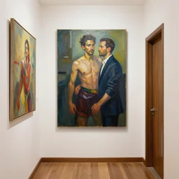 a hallway. award winning painting by guglielmo alberto nacci and nathan spoor