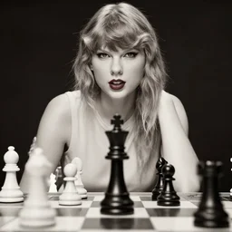 Taylor Swift as a chess piece