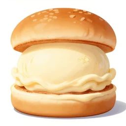 vanilla ice cream burger