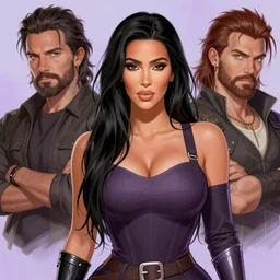 Kim Kardashian as a fantasy D&D character, portrait art by Donato Giancola and James Gurney, digital art, trending on artstation