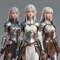 three female elf warriors