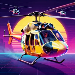 movie poster ( the pilot ), helicopter, kobe bryant wearing aviator goggles, helicopters, fan art, concept art, vibrant, digital art, vapor wave, 1 9 8 0 s movie poster