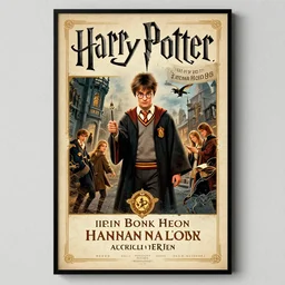 vintage magic poster Harry Potter