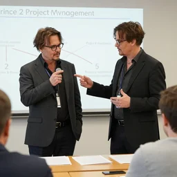 Johnny Depp teaching Prince 2 Project management