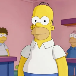 A still of Homer Simpson in real life. Extremely detailed. Beautiful. 4K. Award winning
