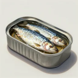 a sardine in a can, by frank frazetta
