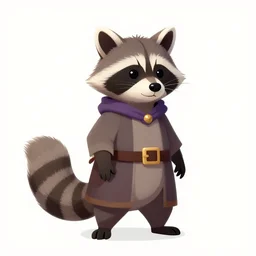 an illustration of a raccoon elemental - wizard fantasy - character in the style of art - deco artwork art by kyle ferrin and loish!, digital art, highly detailed, intricate, sharp focus, trending on artstation hq, deviantart, 4 k uhd image