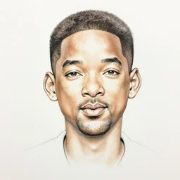 will smith portrait sketch by kentaro miura