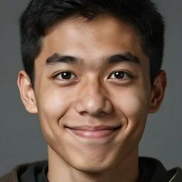 a light brown - skinned young man with short black hair, big brown eyes, big nose and prominent cheekbones with a cheeky smile as a dnd knight, closeup portrait by gaston bussiere, j. c. leyendecker, craig mullins, symmetry!!, realistic face