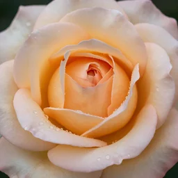 a close up of a rose, with drops of water on the petals, by georgia o'keeffe