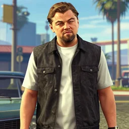 leonardo dicaprio as a gta v character