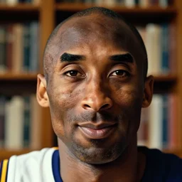 close up portrait of kobe bryant, wrinkled, in his 7 0 s. photography by ansel adams, 1 5 mm lens, in his study, trending on artstation