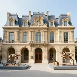 paris old building museum from 1 6 0 0, paleontology and comparative anatomy gallery, by james gurney