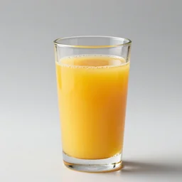 a glass of orange juice with oj simpson insde