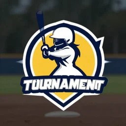 modern softball tournament logo