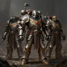 medieval knight power armour, 4 0 k, space marine, concept art, medieval, fantasy, cinematic lighting, detailed digital matte painting in the style of simon stalenhag and bev dolittle zdzislaw beksinski, greg hildebrandt artstation