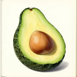 a page from codex seraphinianus of how to merge emma watson with avocado