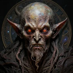 a lovecraftian portrait face of cthulhu, cosmic horror elements, ultra realistic, concept art, intricate details, eerie, highly detailed, photorealistic, octane render, 8 k, unreal engine. art by artgerm and greg rutkowski and alphonse mucha