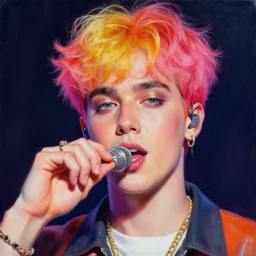 juice world as a painting 4K detail