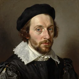 renaissance oil painting exaggerated portrait of pewdiepie
