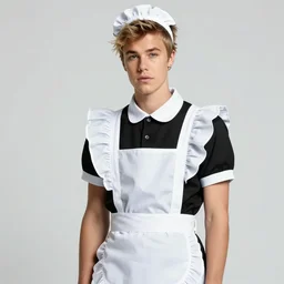 justin bieber wearing a maid outfit