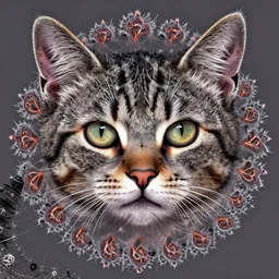 cat fractals, digital art