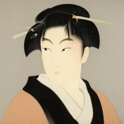portrait of sam hyde in the ukiyo - e art style