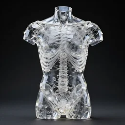 crystal human torso