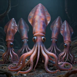 hyperrealistic dslr film still of anthropomorphic squid, early cuyler squidbillies, stunning 8 k octane comprehensive 3 d render, inspired by istvan sandorfi & greg rutkowski & unreal engine, perfect symmetry, dim volumetric cinematic lighting, extremely hyper - detailed, extremely lifelike attributes & lifelike texture, intricate, masterpiece, artstation, stunning
