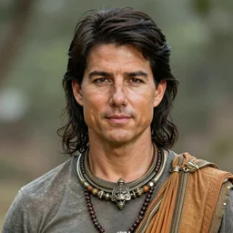 hyperrealistic portrait of the Hindu God Vishnu, Tom Cruise Tom Cruise Tom Cruise