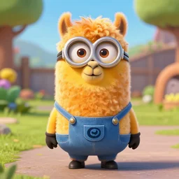orange llama as a minion