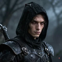 mysterious assassin, wearing black musk, by wlop and greg rutkowski, magical atmosphere, octane render, trending on artstation, hyperdetailed face, cinematic, hyper realism