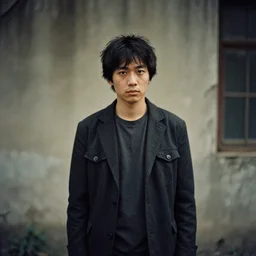 decaying photograph of a kind man