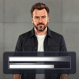 ricky gervais gta v loading screen art,