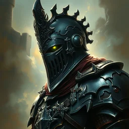 beautiful hyperdetailed digital painting of stoic knight from dark souls by dan mumford and peter mohrbacher