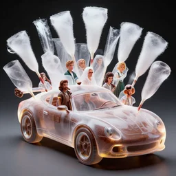 chocolate candyfloss bubbles cars by elson, gric, mcquarrie, lacoste, rhads, mccall, rodney matthews, gonsalves, walotsky, shiki, ishinomori, aivazovsky, stella, stephanie law, syd mead. artstation, award, masterpiece, intricate, translucent