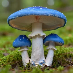 giant blue mushroom