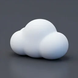 detailed miniature cloud ryuzaky of silicone shaders, isometric, 1 0 0 mm, studio lighting, by pocoyo style, centered margin, hyperrealistic