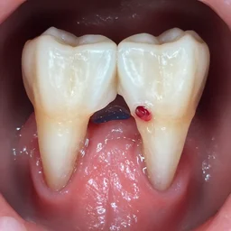 a photo of a wisdom tooth after removal, high quality, very detailed