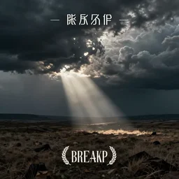 an image of a break up, abstract, strange, melancholic, album art, surreal,