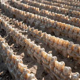 endless rows of teeth
