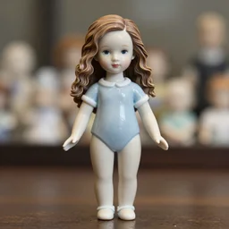 high quality presentation photo of kim wexler as a porcelain doll, photography 4k, f1.8 anamorphic, bokeh, 4k, Canon, Nikon