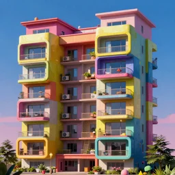 the cyberpunk apartment, render, octane, 4k, highly detailed, vivid colors, high definition