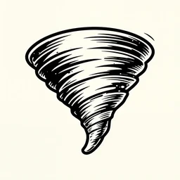 logo shaped like a tornado! spiral tornado! spiral tornado! logo for daiquiri, superflat, anime, 8 0 s, style of patrick nagel, art deco, sharp, detailed, clean lines, 8 k