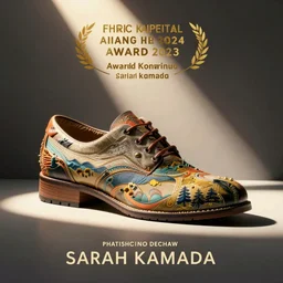 shoe design poster by sarah kamada