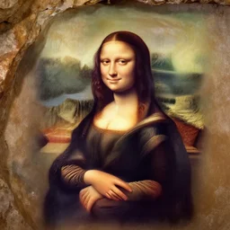 cave-painting!!!!!!!!!!!!!!!! of ((((((((((((((((mona lisa))))))))))))))))