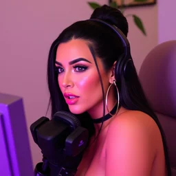 live still of kim kardashian as a twitch streamer