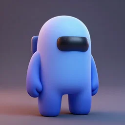 amongus character, 3d render
